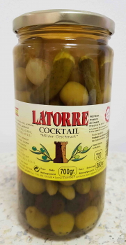 Oliven Cocktail Oliven mit Gurken und Zwiebeln - Cóctel de olivas - LATORRE